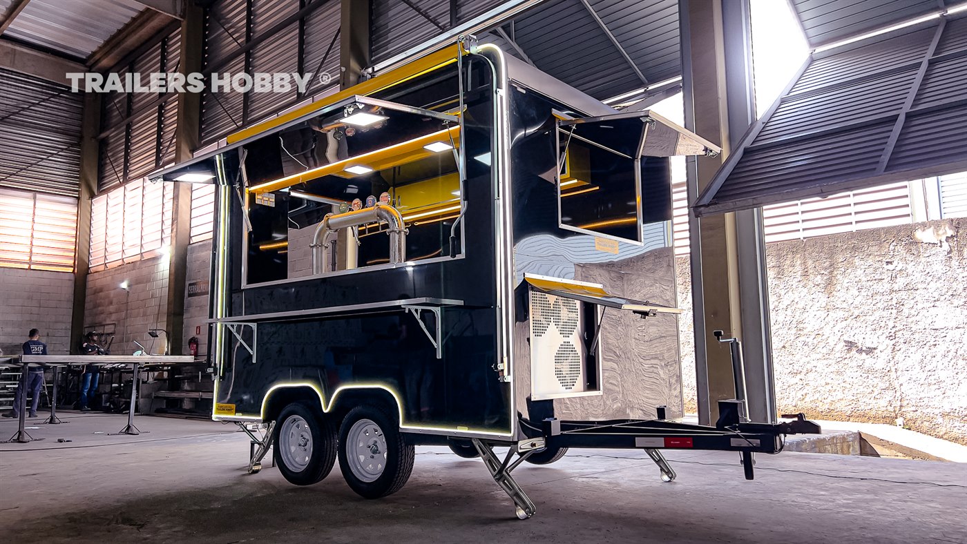 Trailer Chopp e Bebidas fabricado pela Trailers Hobby