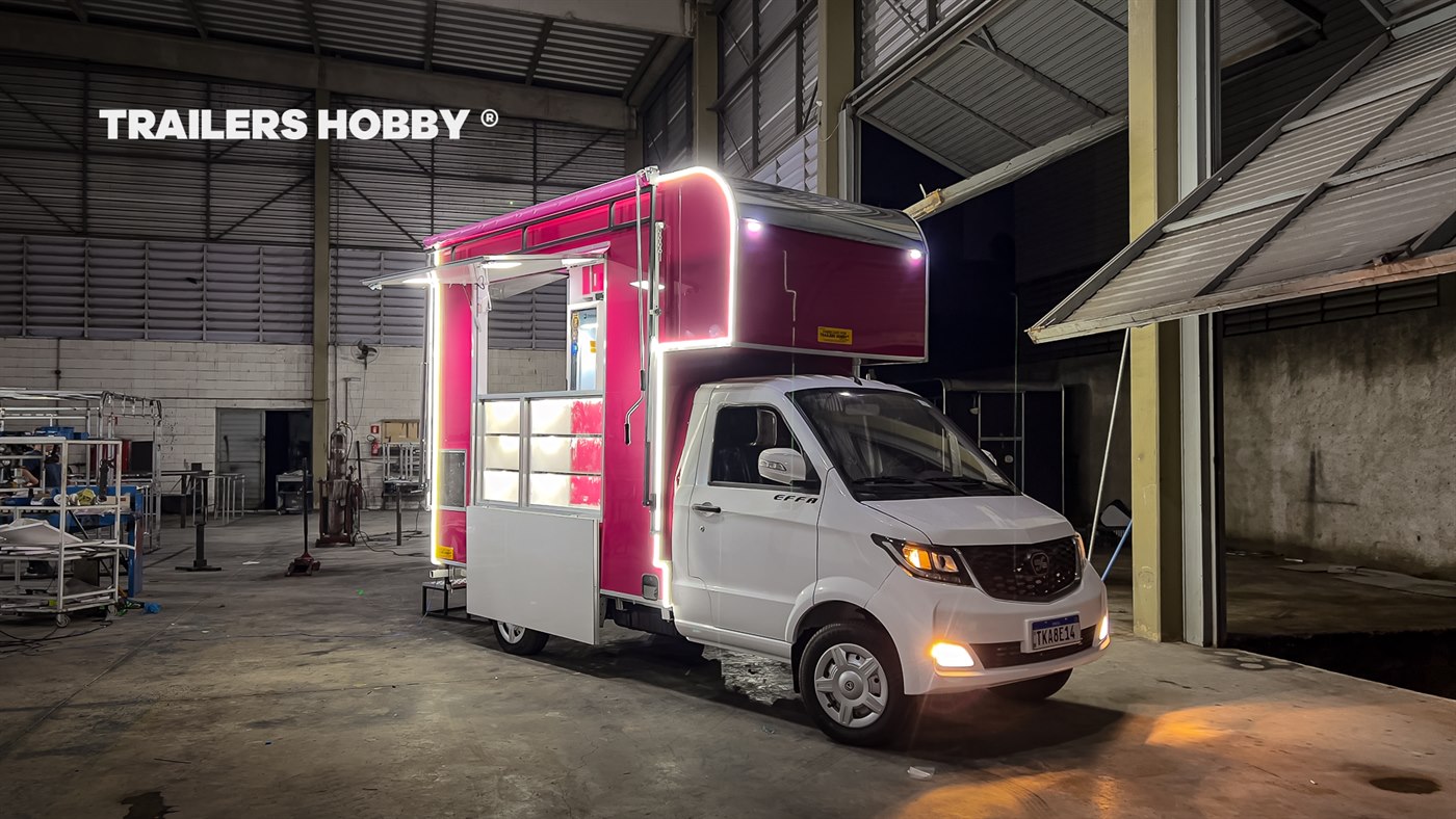 FoodTruck fabricado pela Trailers Hobby